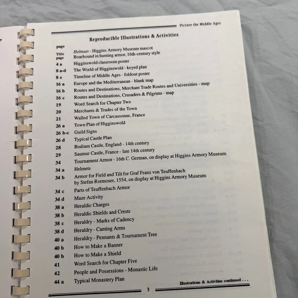 Picture‎ the Middle Ages Resource Book Linda Honan Higgins Armory Museum 1996